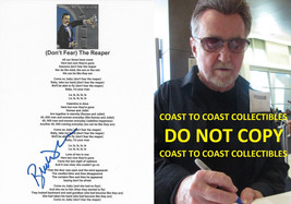 Buck Dharma signed Blue Oyster Cult Dont Fear The Reaper Lyrics sheet COA Proof - £111.58 GBP