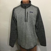 Patagonia Mens XL Better Sweater Gray Knit Fleece 1/2 Zip Pullover Sweater - £60.31 GBP