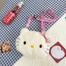 Sanrio  Plush Satchel2023 New Personality  Storage Bag  Cat Plush Accessories Co - £95.59 GBP