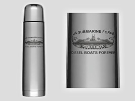 NAVY SUBMARINE FORCE DIESEL BOATS FOREVER 25 OZ THERMOS - £31.44 GBP
