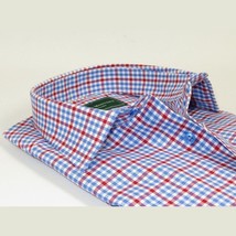 Men 100% Cotton Sport Shirt CIERO MONTERO Turkey Dress/Casual #9065-01 Blue/red image 3