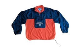 VTG Illinois Fighting Illini CHAMPION 1/4 Zip Fleece Chief Winter Jacket... - £64.54 GBP