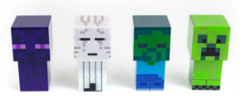 Minecraft Mini Mob Lights 4-Piece Figure Mood Light Set - £19.71 GBP
