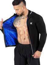 Men's Long Sleeve Sweat Jacket – Achieve Fast Results with Heat-Trapping - $83.11