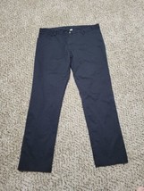 Calvin Klein Black Slim Fit Twill Pants Men&#39;s Size 38x32 - $22.00