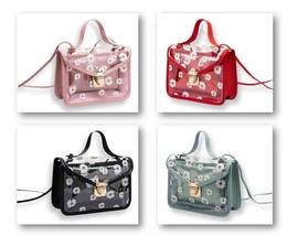 Purse 2 Pc Set Jelly+Coin Pouch Clear Daisy Concert Bag Handle Choice Color - £12.85 GBP