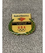 2000 Bank of America Sydney Australia Olympic Rings Pin USA Wreath KG JD - $5.93