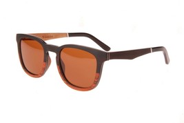 New Premium Wooden Polarized Walnut Sweetgum Sunglasses 50mm with Gold M... - $39.55