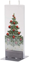 Flatyz Handmade Lithuanian Twin Wick Thin Flat Candle - Christmas Tree - $15.83