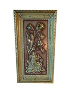 Metalcraft Gold &amp; Glass 3D Fraed Shadowbox Style Picture - $30.00