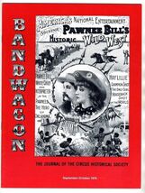 BANDWAGON Journal of the Circus Historical Society Sept 1976 Pawnee Biil's - $15.88