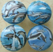 Cabinet Knobs Knob w/ Dolphins Dolphin FISH (4) - £17.33 GBP