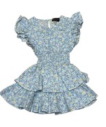 Lelalo Ditsy Floral Dress For Toddlers 1-2Y With Ruffled Sleeves &amp; Tiere... - $40.39 CAD