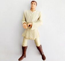 1998 Star Wars Action Obi Wan Kenobi Figure Figurine Plastic Toy Vintage... - $10.00