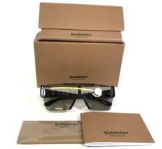 Burberry Sunglasses B 4291 3001/G Black Frames Gold Mirrored Shield Lens - £88.48 GBP