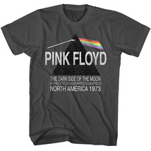 Pink Floyd DSOTM North America 73 Men&#39;s T Shirt Dark Side of the Moon Rock Band - £23.10 GBP+