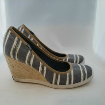 Keds Canvas Shoes Damsel Stripe Wedge Heel  Size 8 - £19.87 GBP