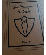 Stud Managers&#39; Handbook Volume 7 January 1971, Arizona State University ... - £33.34 GBP