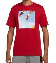  Nike Air Jordan Photo Men T-Shirt Sportswear Casual Red DZ0604 612 Size L - $35.00