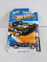 2012 Hot Wheels Heat Fleet &#39;70 Pontiac GTO Convertible #159 Blue &amp; White... - £4.04 GBP