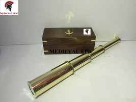 Medieval Epic 15 Solid Brass Hand Held Telescope - Pirate Spyglass - $733.85 MXN