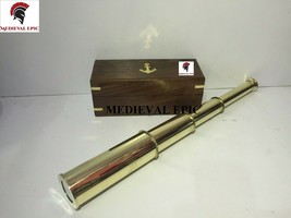 Medieval Epic 15 Solid Brass Hand Held Telescope - Pirate Spyglass - £30.82 GBP