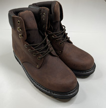 Ever Boots NWOB DK Brown leather men’s size 11 boots N8 - £48.70 GBP