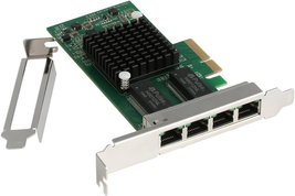 Quad-Port Gigabit NIC Intel I350 4x RJ45 PCIe X4 Low Profile Win/Linux - $125.72