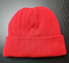 Thinsulate  Hat Cap Fitted Adult Knit Fleece Lined Burnt Orange Mens Womens - €10,38 EUR