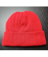 Thinsulate  Hat Cap Fitted Adult Knit Fleece Lined Burnt Orange Mens Womens - $228.62 MXN