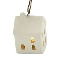 Birchwood Bay Ceramic House Christmas Ornament - Wondershop - $4.99