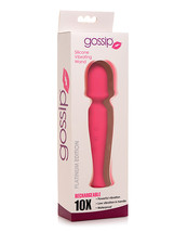 Curve Toys Gossip Silicone Vibrating Wand 10x - Magenta - £23.30 GBP