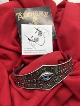 Alchemy Gothic A117  Ouija Eye Bangle Wrist Bracelet Adjustable IN HAND - £44.67 GBP