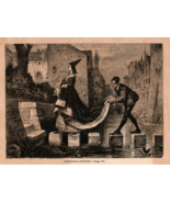 Engraved Print &quot;Stepping Stones&quot; c1900 Century Artist: George Butterworth - $20.37 CAD