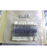 Military Specs 50 Precision Resistors 53.6 KOHM 1% 1/4W - $105.91 MXN