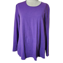 Purple Long Sleeve Maternity Top Size Medium - £19.78 GBP