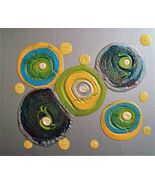 Painting Stars Original Signed Art Star Abstract Expressionism Metallic ... - $17.74