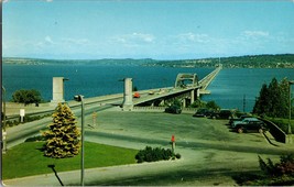 WA- Washington, Lake Washington Floating Bridge, Aerial, Vintage Postcard (B13) - £6.06 GBP
