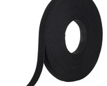 One_Wrap Tape  &quot; X 25 Yard Double Sided Self Gripping Roll, , Black - £42.36 GBP