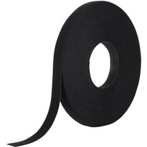 One_Wrap Tape  &quot; X 25 Yard Double Sided Self Gripping Roll, , Black - £42.66 GBP