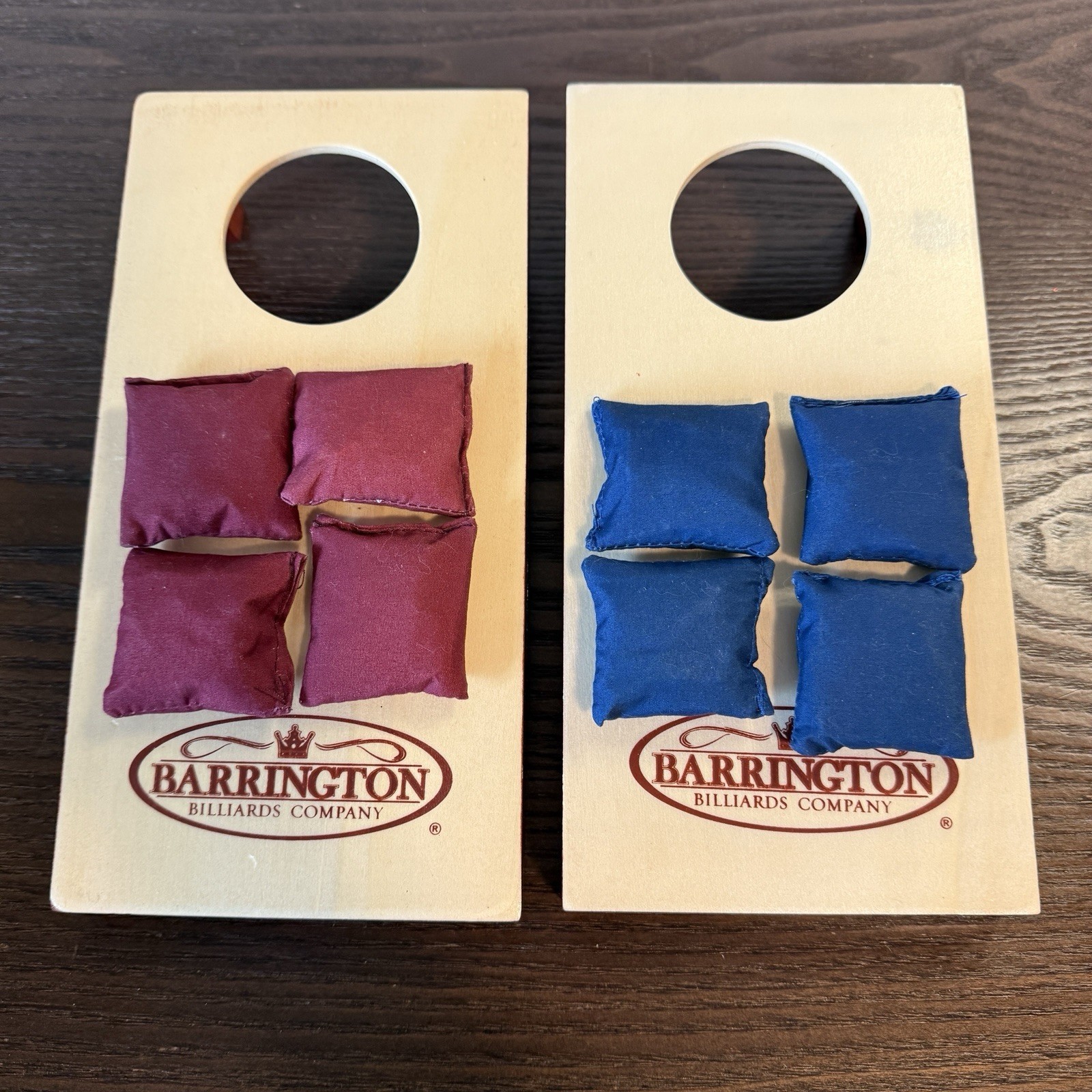 Barrington Table Top Bean Bag Toss Game Wooden Corn Hole Office Desk Size - $13.50