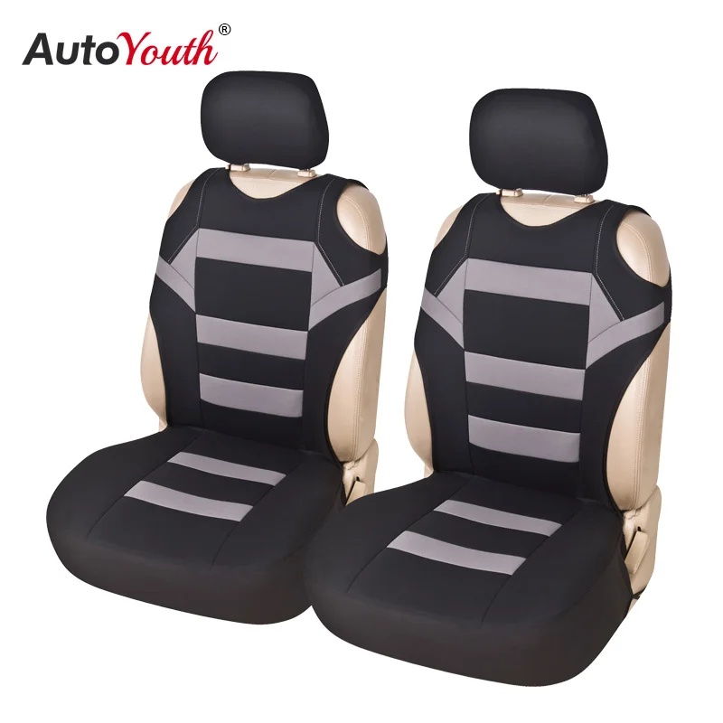 2 Pieces Set T Shirt Design Front Car Seat Cover Universal Fit Car Care Coves - £10.83 GBP+