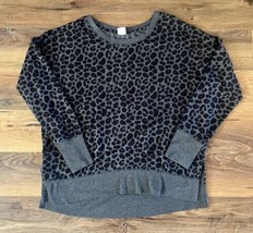 Avia  Leopard  100% Cotton Long Sleeve Sweatshirt Women&#39;s Size Large GUC - £11.74 GBP