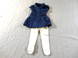 American Girl Western Chambray Denim Doll Dress and Tights - $9.90