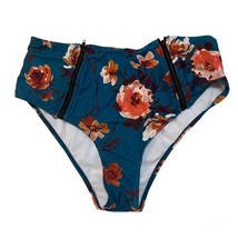 Shein Coral Reef Teal Green Blue Floral Swim Bottoms 1X New Without Tags - $10.00