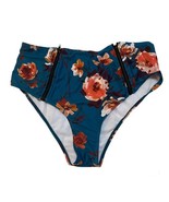 Shein Coral Reef Teal Green Blue Floral Swim Bottoms 1X New Without Tags - $13.58 CAD