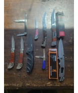 (9) Nine Pocket Knives Including Browning CRKT Elk Ridge Kershaw &amp; Garre... - $79.19