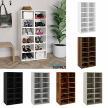 Modern Wooden Large Open Hallway Shoe Storage Rack Unit Cabinet Organise... - $92.58