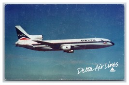 Delta Airlines Emesso Lockheed L-1011 Tristar IN Volo Unp Cromo Cartolina T8 - £3.17 GBP