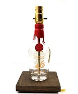 MAKER&#39;S MARK 46 WHISKEY Liquor Bottle TABLE LAMP Light &amp; Wood Base Bar D... - £43.54 GBP
